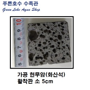 가공 현무암(화산석) 활착판 소 5cm